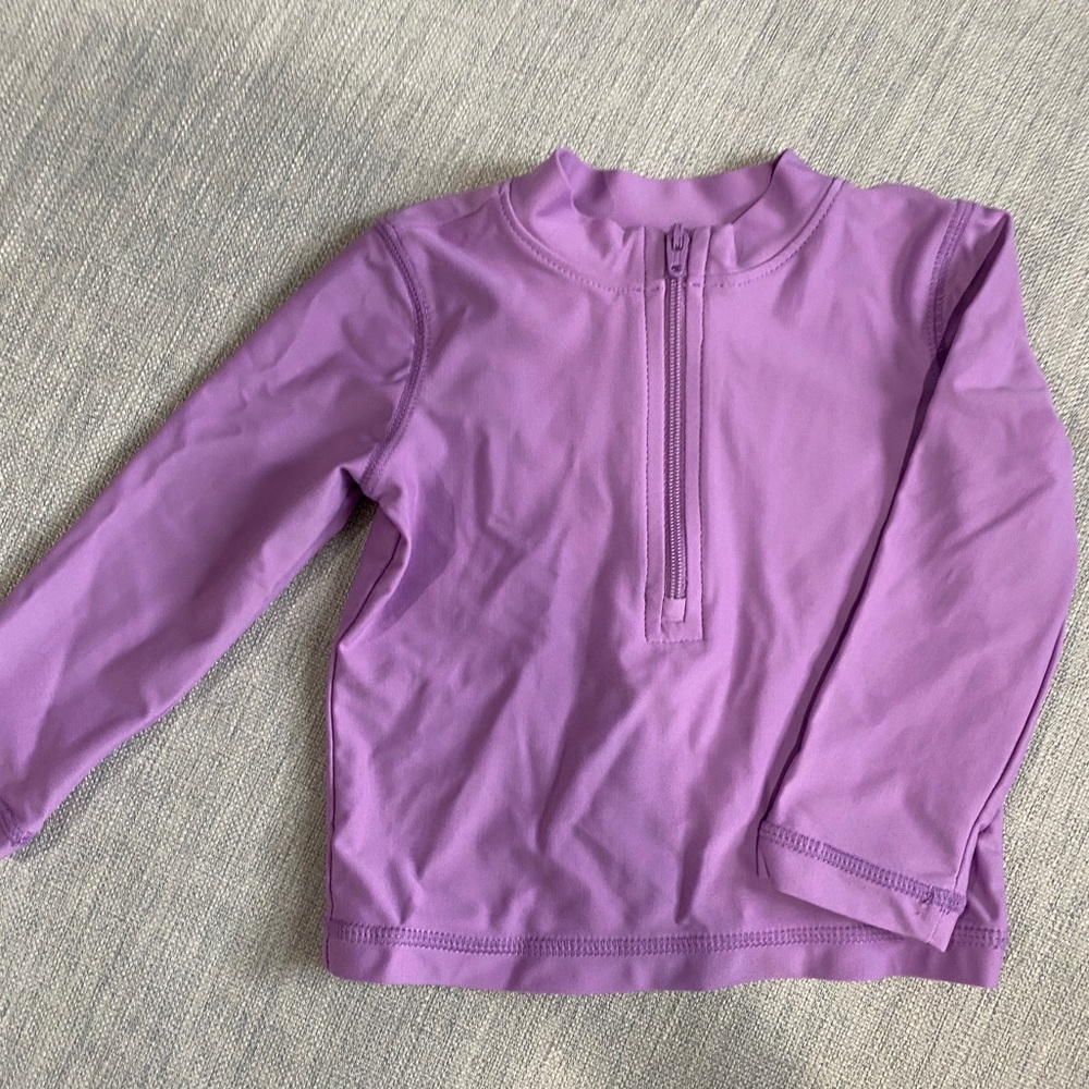 Primary baby rash guard, 3-6 mo in lavender